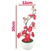 Flores decorativas Simulação Bonsai Planta artificial Planta em casa Plum Blossom Decor Durável