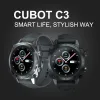 Regardez Cubot C3 Smartwatch imperméable Sport Sport Heart Rate Sleep Monitor 5ATM Bluetooth Touch Fitness Tracker Smart Watch for Men Women Women