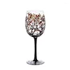 Wine Glasses Four Seasons Tree Unique Hand Painted Glass Gift For Birthdays Wedding Valentines Day Durbale Dropship