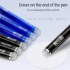 85PCSSESSSSES ARASBALE PEN GEL ALS 05MM Blueblack Ink Endills Rod Gashable Critied Office Kawaii Stationery 240320