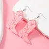 Boucles d'oreilles enjambées européen et américain dessin animé gâteau coloré coloré bottes de lettre d'anglais niche personnalisée fraîche