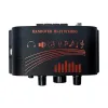 アンプAK170ミニオーディオアンプRCA入力ポータブルサウンドアンプ20W*2スピーカーアンプデュアルチャンネル車のためのLEDライトリング付きデュアルチャンネル