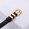 Men de cinturón de diseñador clásico Cinturones de lujo delgados para mujeres diseñador de 1.8 cm de ancho Ceinture Ceinture Luxe Fashion Cinturón de cuero marrón negro para mujer.