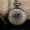 Pocket horloges 40 -jarig jubileum gegraveerde kwarts horloge unisex souvenir hanger nectrekkance met ketting vrouwen mannen geschenken