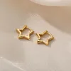 Orecchini per borchie stella geometrica per donne in acciaio in acciaio orecchino di orecchini per le gioielli fascino ipoallergenic accessori brincos