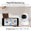 Intercom 2.4G 5G WiFi Baby Monitor 1080p Monitoraggio automatico della protezione wireless PTZ Alexa Google Yiiot Cloud Security CCTV Monitoraggio della fotocamera