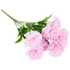 Flores decorativas Carnation Artificial 11 cabeças 30 cm de plástico Fake Flower Party Wedding Home Decoration Arranjo