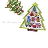 Stampi da forno set da 10 pezzi Serie di alberi di Natale Biscuit Stampo Combinazione in acciaio inossidabile strumento di taglio della frutta