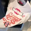 T-shirt pour femmes France Brand Trendy Designer Exclusive Style Femmes Vêtements T-shirt Couple Coco Summer Brodery Pure Coton Tston Col Round Cou Bref