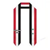 Écharrés Nom ou logo Syria Flag de graduation volet Sash Sash Study Study Classe de châle de 2024