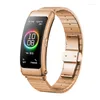 Watch Bande inossidabile cinghia in metallo in acciaio inossidabile per Huawei Talkband B6 B5 B3 Slub Belt