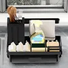 Kitchen Storage Utensils Drainage Rack Towel Sponge Rag Dishcloth Countertop Sink Basket Shelf Bathroom Shampoo Holder