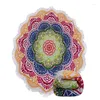 Towel Microfiber Bath With Tassel Mandala Lotus Printed Bohemian Beach Yoga Mat Round Cover Up Blanket Tapestry