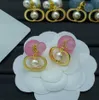 Joyas de lujo Dangle Chandelier, moda popular en Europa y América, pendientes de letras de amor de oro con múltiples opciones para elegir