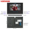 Interphone Vansoall Video Door Door System Interphone System Metal Door Door 1200TVL Kit de caméra, Prise en charge de la carte TF pour enregistrer Multilinage OSD