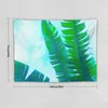 Tapestries Vibrant Banana Leaves - Tropical Green And Blue Tapestry Wall Deco Room Decorations Aesthetic