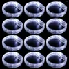 Party Decoration 50st White Glow Wristbands LED Pinns Armband Light Up In the Dark Birthday Wedding Favors Supplies