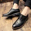 Casual Shoes Men's Luxe Leather Lace - Up Роскошная ручная работа Brock Удобное открытое платье для знакомств