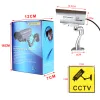 Sistema cdycam plástico cidário falso cctv câmera dummy bullet bullet impermeável câmera de segurança de vigilância com led vermelho piscando 1/2/4pcs