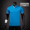 Shirts hoogwaardige mannen golf shirts katoenen korte mouw sportkleding luxe plus size slank fit splice rapel t -shirts voor mannen 4xl zomer