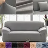 Stoelbedekkingen Solid Color 1/2/3/4 stoelen Bankafdekking Elastische Melk Zijderstof Hoek Couch Slipcovers Furniture Protector voor woonkamer