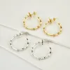 Outils Andywen Sterling Sier Gold Large Hoops 30 mm Zircon CZ Hourde Rock Punk Round Jewelry 2020 Fine bijoux Fashion