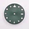 Zestawy 29 mm świetliste zegarek zegarki Zegarki Akcesoria dla NH35 NH35A zegarek twarz szary biały zielony niebieski samolot wzór zegarków