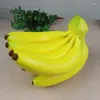 Party Decoration Realistic Yellow Artificial Banana Bunch Simulation Fruit Decorative Fake Model Display Pography Props Kitchen