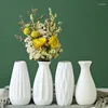 Vazolar Basit Seramik Sanat Vazo Çiçekler Bitkiler Düzenleme Sak Sopası Sepet Düğün Doğum Günü Partisi Ev Oturma Odası Masaüstü Dekorasyon