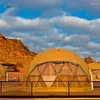 Cucina deposito in vetro igloo tenda a cupola per resort da campeggio con vista panorama a 360 gradi