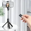 Monopods fgclsy bluetooth selfie stick mobiltelefonhållare infällbar bärbar multifunktionell mini stativ med trådlös fjärrlucka