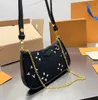 Marca de diseñador Pochette Messenger Bag Ladies Handal Handal Fashion Chain de cuero de alta calidad billetera de alta calidad
