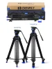 Monopods Benro Kh25pcn Kh26pcn Tripod Professional Aluminium Video Camera Stands Hydraulische kop sectie 3 Max Laden 5kg draagtas