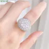 Hot Selling Luxury Hiphop Men Ring 925 Sterling Silver Jewelry Full Iced Out Vvs Moissanite Engagement Wedding Rings for Gift