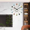 ウォールクロックヴィンテージバスルームクロックインテリア美学クリエイティブチャイニーズスタイルの時計レストランレロジデレッドホームデザイン