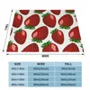 Filtar Strawberry Pink Cute Plaid Filt Winter Warmth Flannel Fleece Throw For Bedroom Room Decor