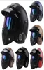 Vintage 34 Casques en cuir Casque de moto Hopper Bike Hopper Bike Motorcycle Casque Moto Motocros Visor5120972