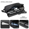 Men Large Capacity Crossbody Bag Waterproof Multifunction Messenger Black Unisex Traveling Business Sling 240326