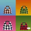 Fashion knitted tote woven bag women handbag underarm hobo bags m 24 Arn designer tote bag plaid embroidered shopping Bag