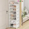 Multilayer Stackbar skoskåp Enkla skor förvaringsställ Space Saving Sneakers Organizer för inträdesvägg hörn hyllan 240329