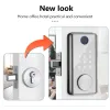 Contrôler Smart Deadbolt Locks Digital Ty WiFi APPPRINT FIGRAGE ENTRE ENTRYE CEYPAD LORCES ELECTRONIQUES POUR LOCATION DE CHEYPAD ALEXA PORTE ALEXA