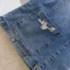 2024 Spring Autumn Women's Denim Giacca di jeans a maniche lunghe Over -Coat Denim Outwear Outwear Jeans Jackets 240320