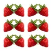 Party Decoration 10pcs Lifelike Fake Small Strawberry Mini Artificial Miniature Fruits