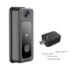 Interphone 2,4 GHz Camera de porte vidéo WiFi avec carillon sans fil Smart Door Bell HD Vision nocturne 2WAY