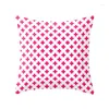 베개 케이스 귀여운 북유럽 핑크 프린트 컬렉션 장식 패턴 홈 베개 사무실 장식 쿠션 커버