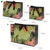Gift Wrap Floral Leaves Printing Bag Creative Large Capacity Multi-size Shopping Thicken Wrapping Handhold Paper