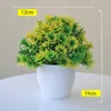 Dekorative Blumen künstliche Plastikpflanze für Innentischdekoration Topfblüte Bonsai Grün Sukkulent