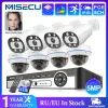 Système Misecu H.265ai 8ch 4k Poe NVR CCTV Système 5MP CAMERIE AUIME IP EXTÉRIE