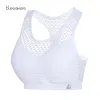 Bras Blesskiss Mesh Sheer Seamless Sports Bra Women Fitness Pliness Push Up Up Hollow Out Yoga Top Top Top Gron Sport BH Athletic Wear