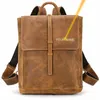 学校のバッグソフトスキンメンレザーバックパック男性女性用ファッショナブルな旅行バッグ